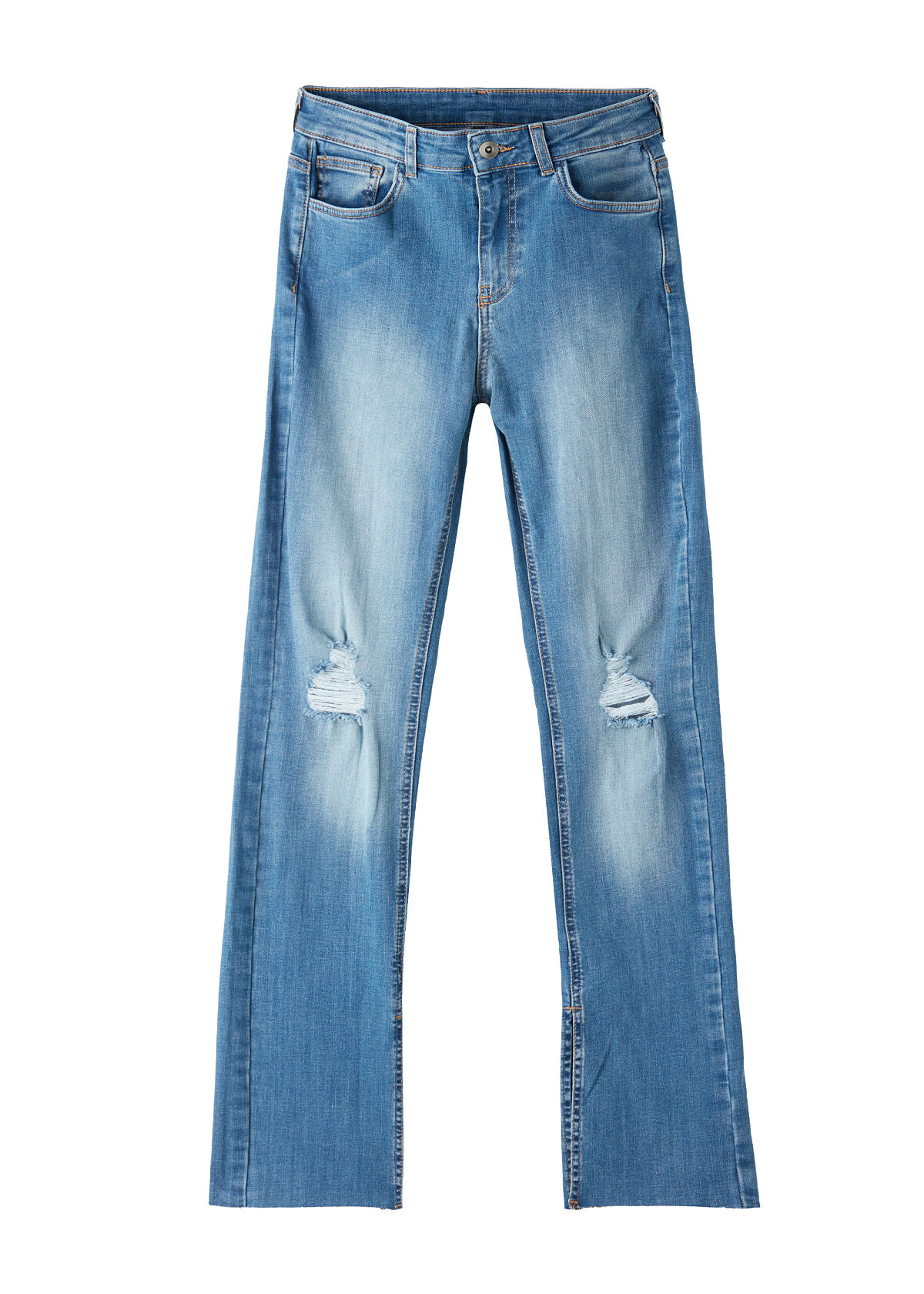 CLZ_Straight-Fit Jeans mit Rissen_€39_95