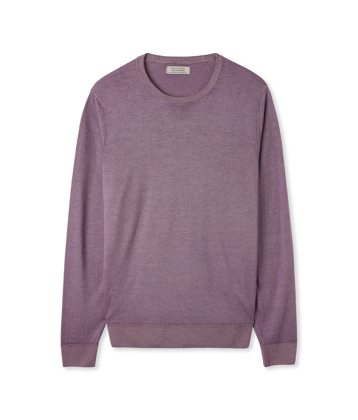 FLC_Männer Rundhals-Pullover aus Ultrafine Cashmere_Lavendel Stückgefärbt_ EUR 149