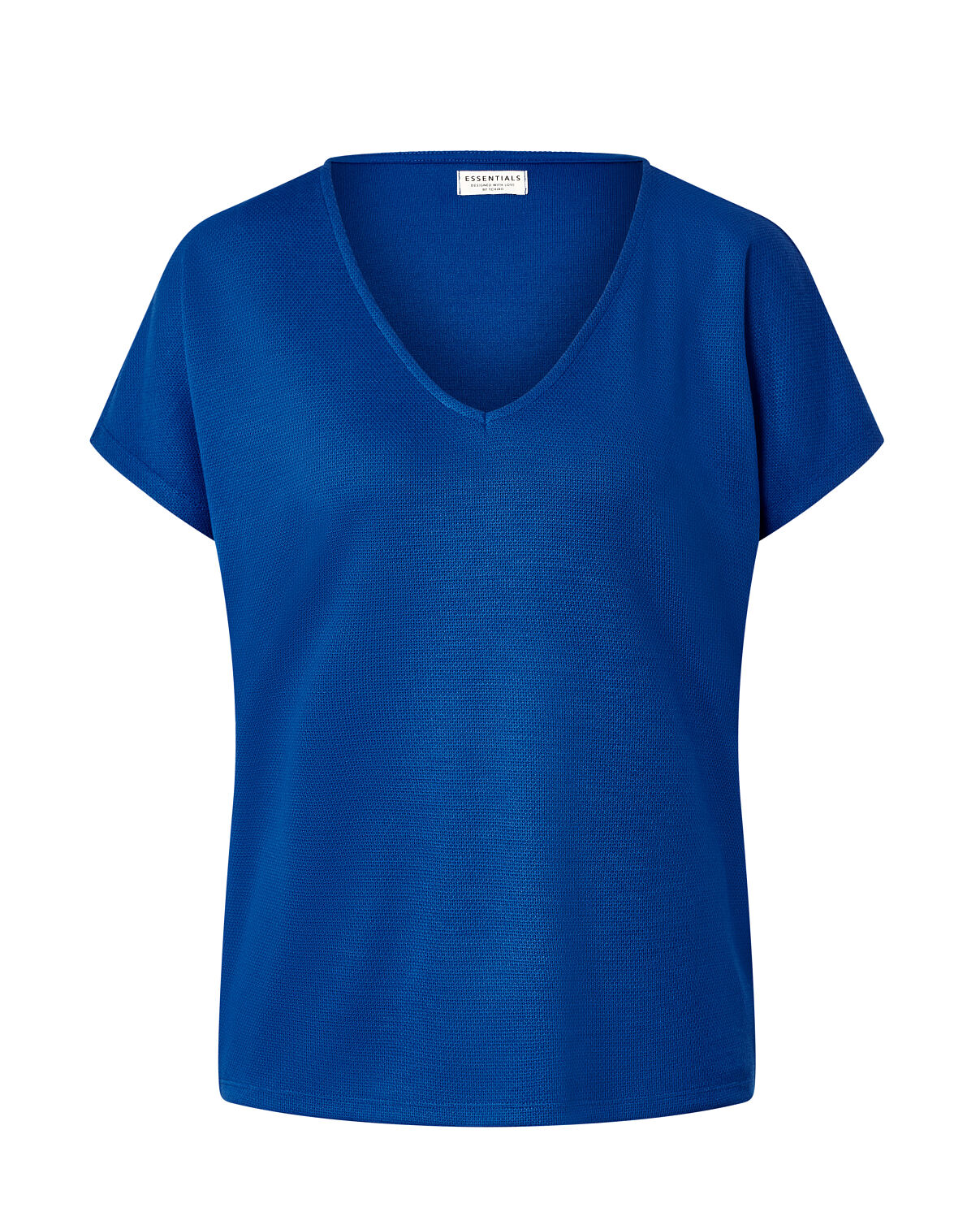 TCHIBO_129924 Piqué-Jerseyshirt, Kobalt FS 1 19.23