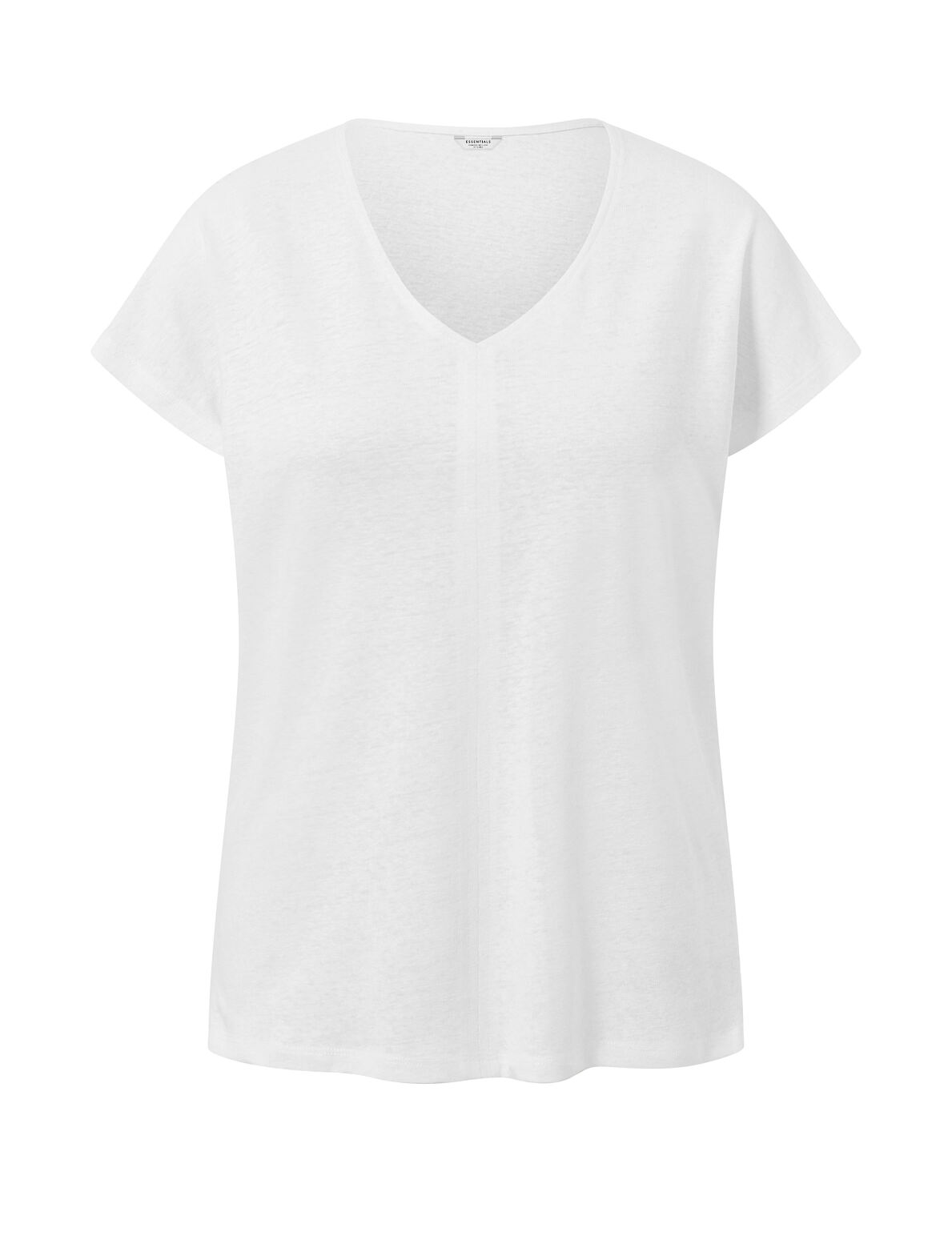 TCHIBO_130778 Shirt aus Leinenmix, Weiß FS 1 19.23