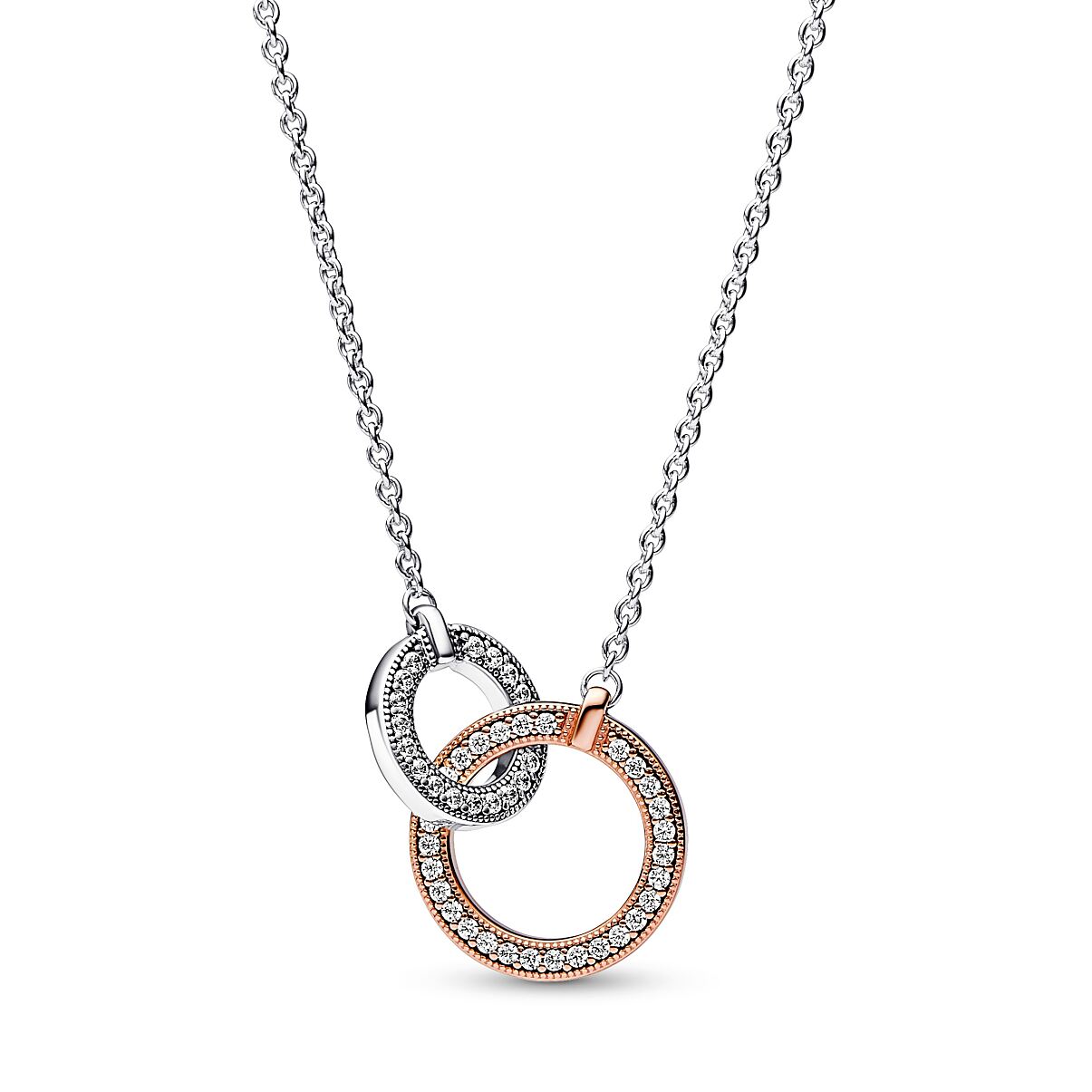Pandora_Necklace_Sterling Silver_14k Rosé Gold-plated_Cubic Zirconia_382778C01_119,00 Euro (2)