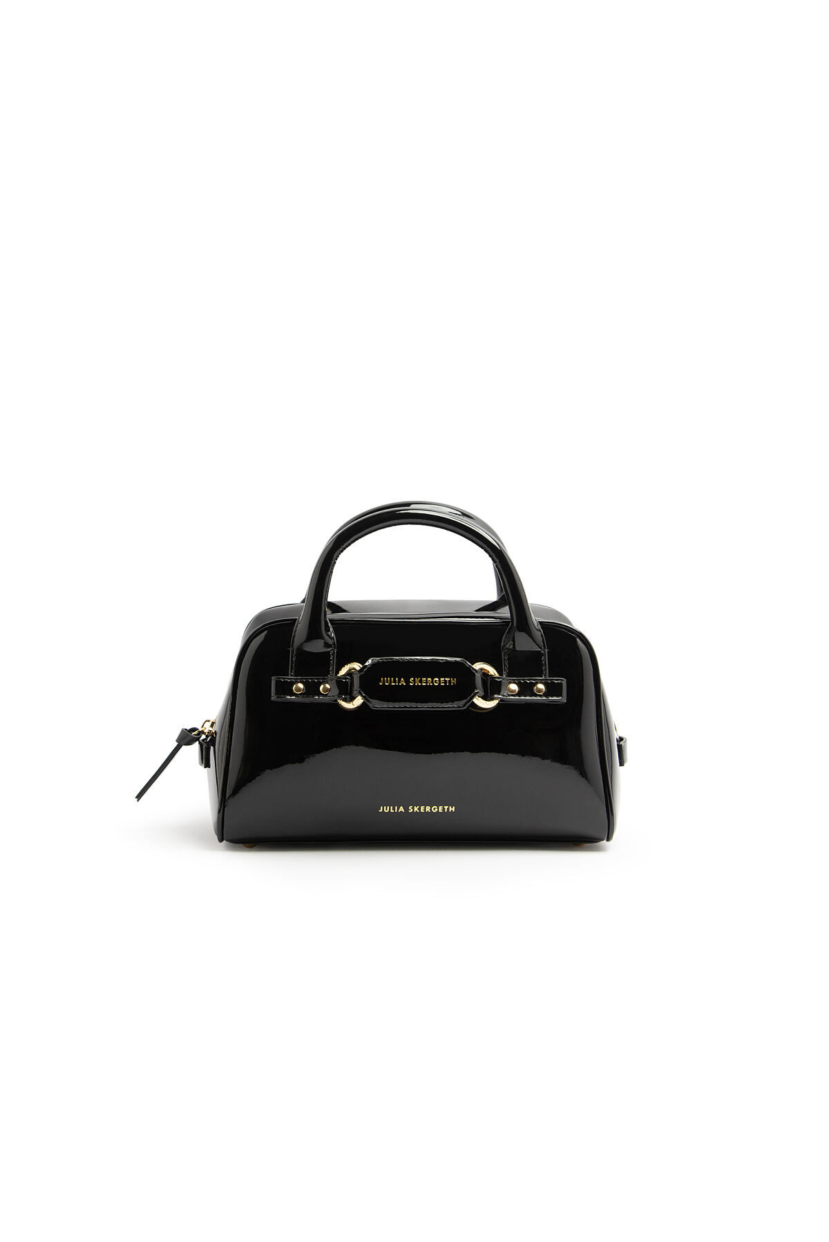 JULIA SKERGETH_Glossy Black_Doctors Bag Small_Gold and Silver Hardware_560,00 Euro