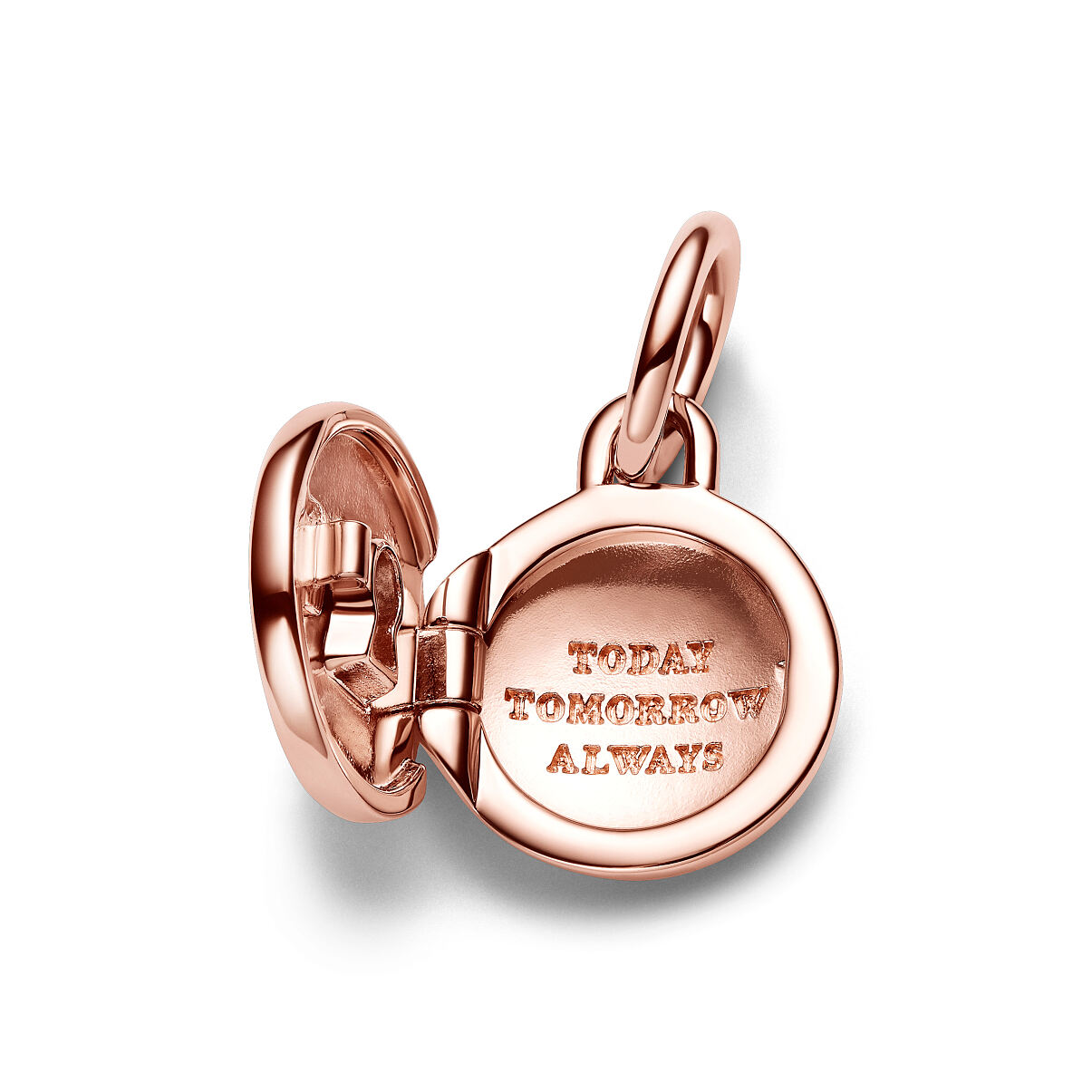 Pandora_Charm_Rose Gold-plated_Aufklappbares und gravierbares Liebesmedaillon Charm-Anhänger763066C01_79,00 Euro (5)