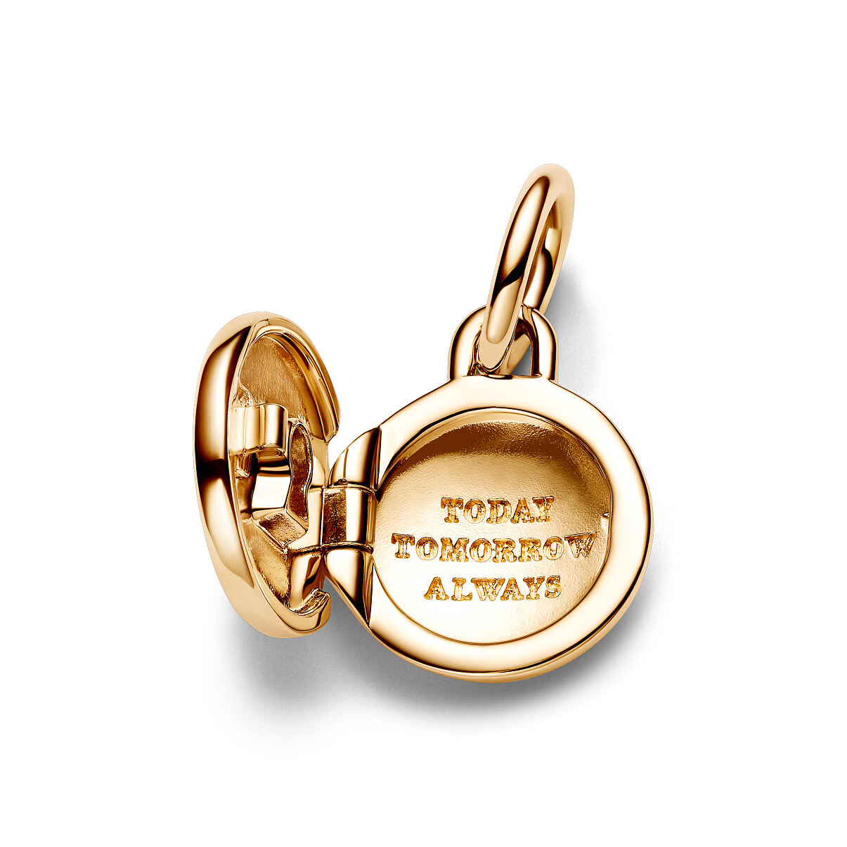 Pandora_Charm_14k Gold-plated_Aufklappbares und gravierbares Liebesmedaillon Charm-Anhänger763066C01_79,00 Euro (2)
